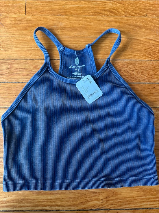 free people movement Tops - FP Movement by Free People NWT!!! Indigo Ribbed Cropped Tank